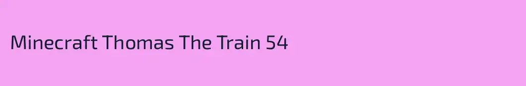 Minecraft Thomas The Train 54